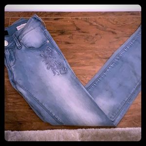 Guess Light blue Skinny Jeans floral